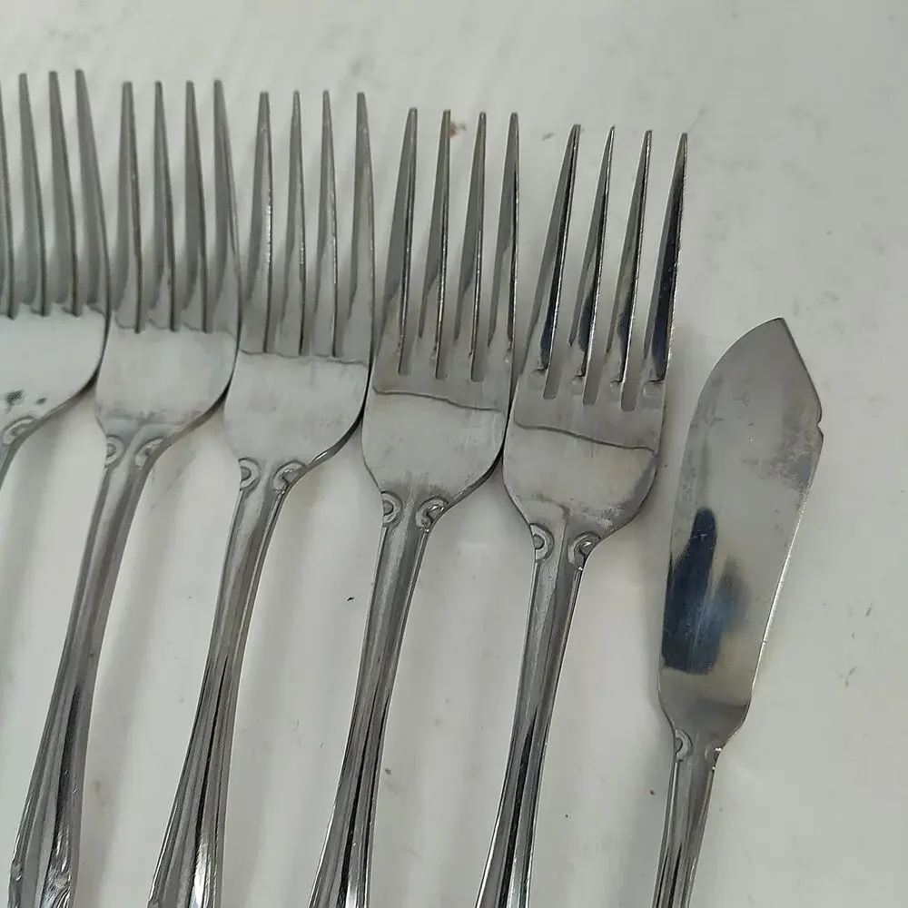 16X Set Walco Discretion Stainless Korea Dinner Forks Table Tea Spoons Spreader